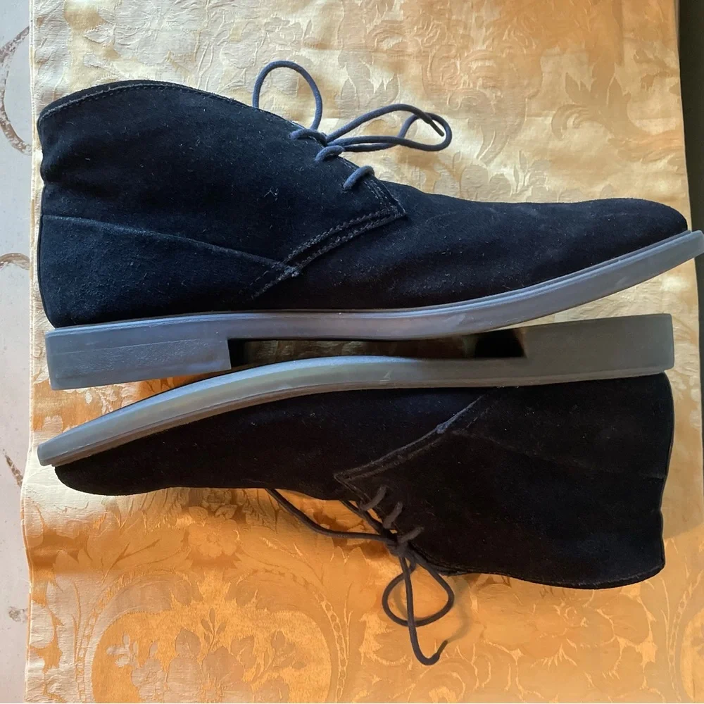 Calvin Klein Ulysses Black Suede Ankle Chukka Boots